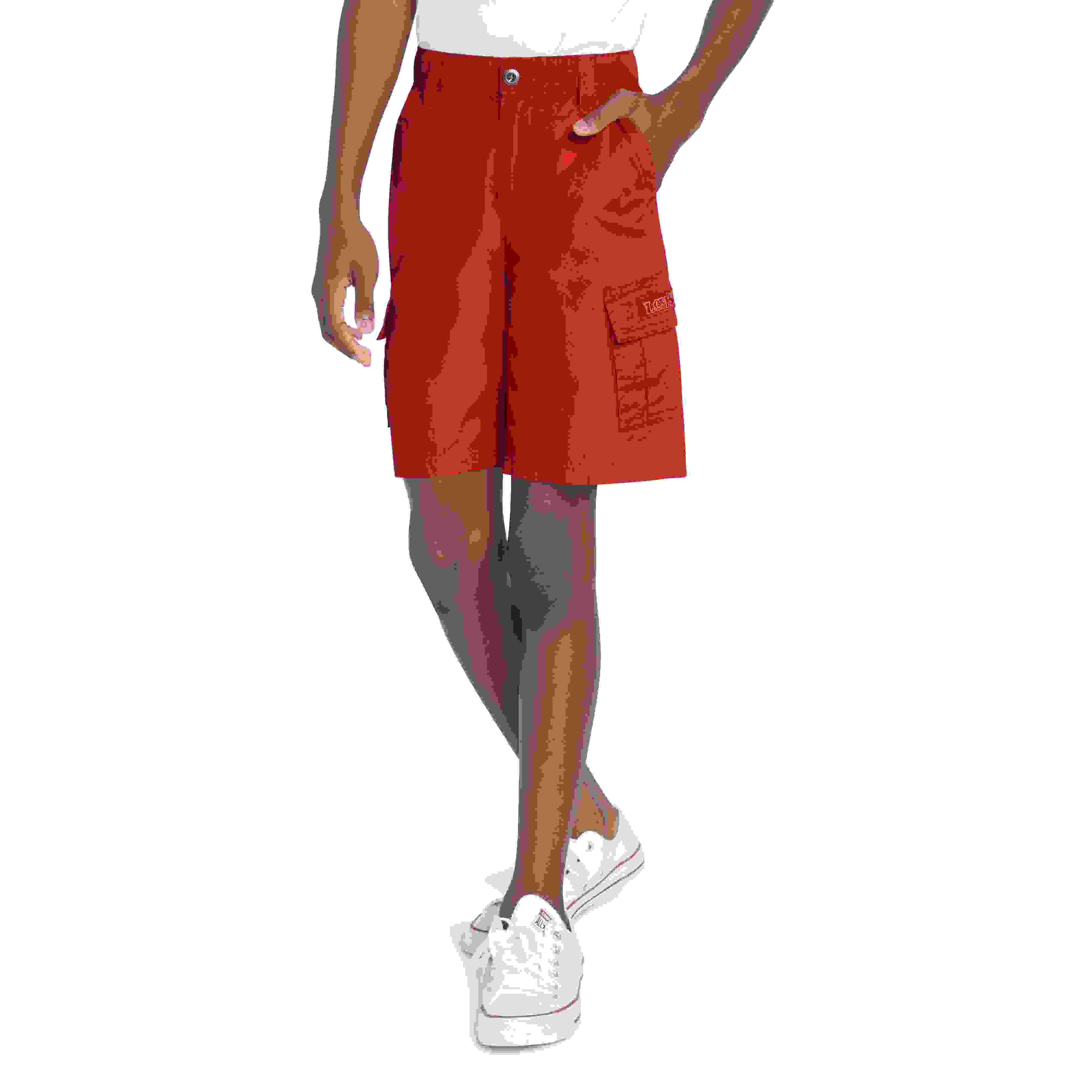 Levi's Red Tab Relaxed Big Boys' Red Cargo Shorts
